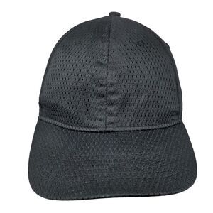 Chef Works Slideback Mesh Hat Black One Size Adjustable Leather Strap